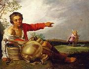 Abraham Bloemaert Shepherd Boy Pointing at Tobias and the Angel oil